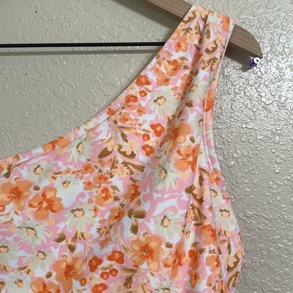 Kona sole peachy floral one shoulder swimsuit - Picture 6 of 12